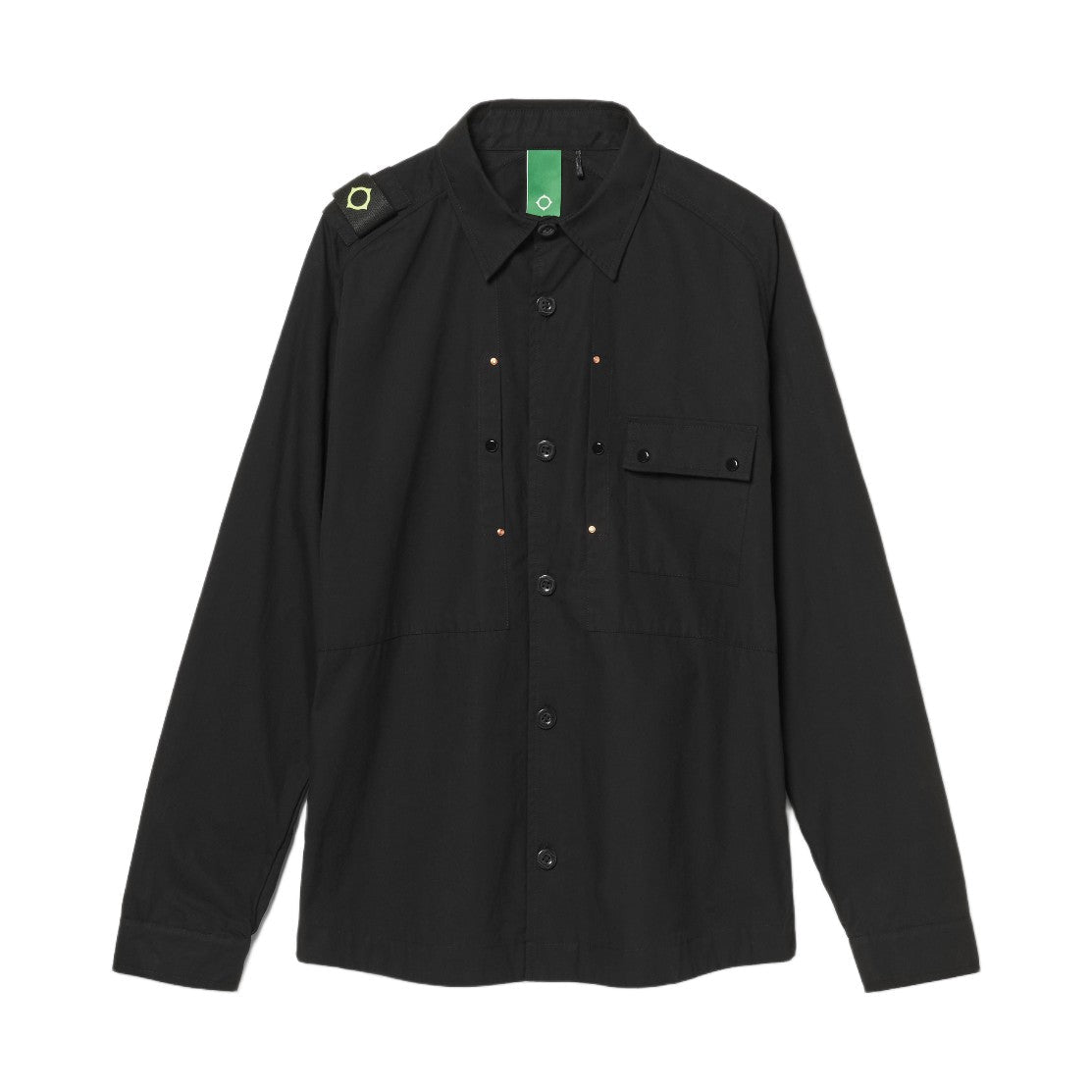 MA.Strum Meteor Utility Shirt - 000 Jet Black - Escape Menswear