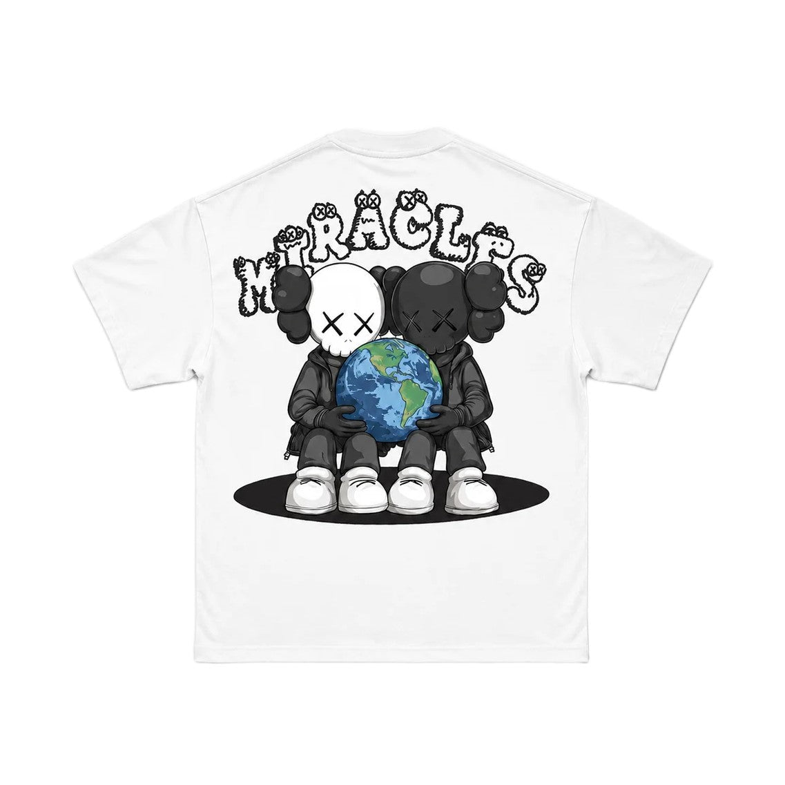 Miracles Earth T-Shirt - White - Escape Menswear