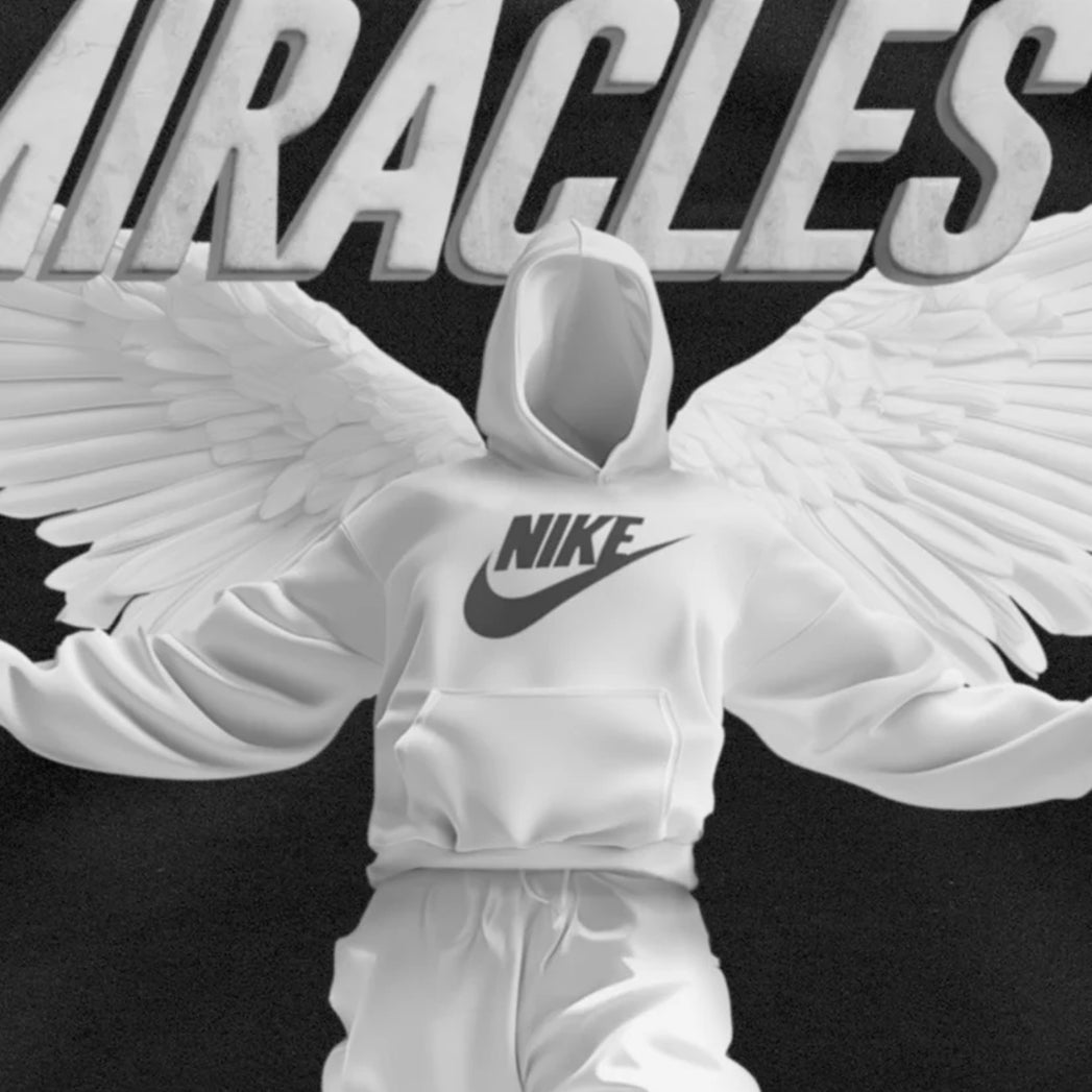 Miracles Hero Hoodie - Black - Escape Menswear