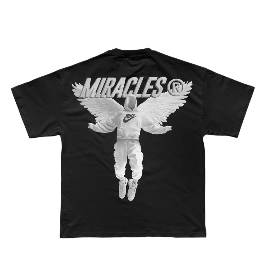 Miracles Hero T-Shirt - Black - Escape Menswear