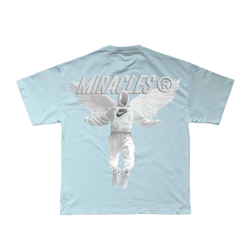 Miracles Hero T-Shirt - Sky - Escape Menswear