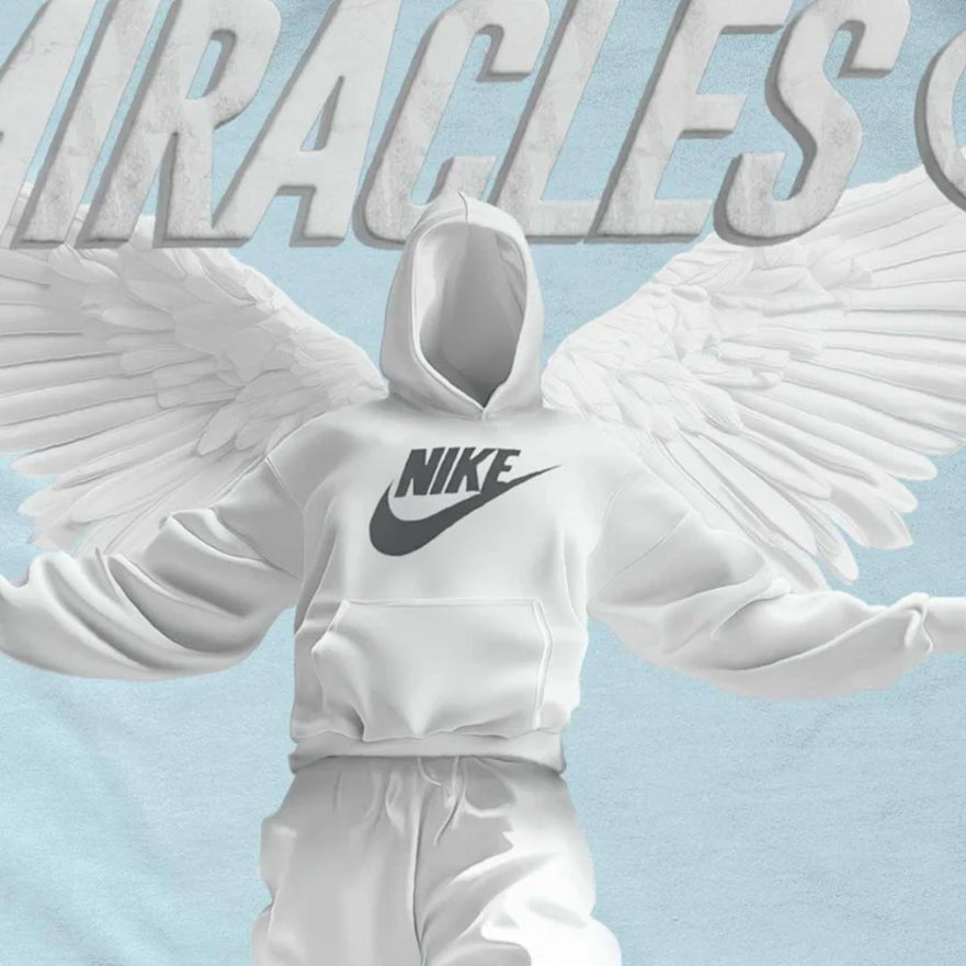 Miracles Hero T-Shirt - Sky - Escape Menswear