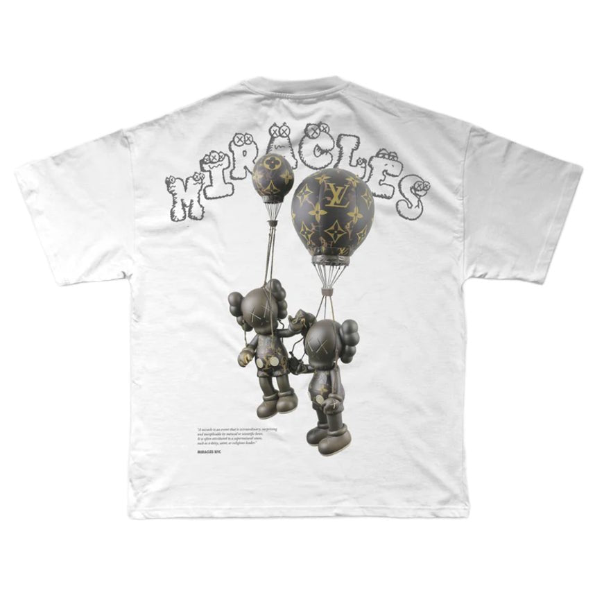 Miracles Sky T-Shirt - White - Escape Menswear