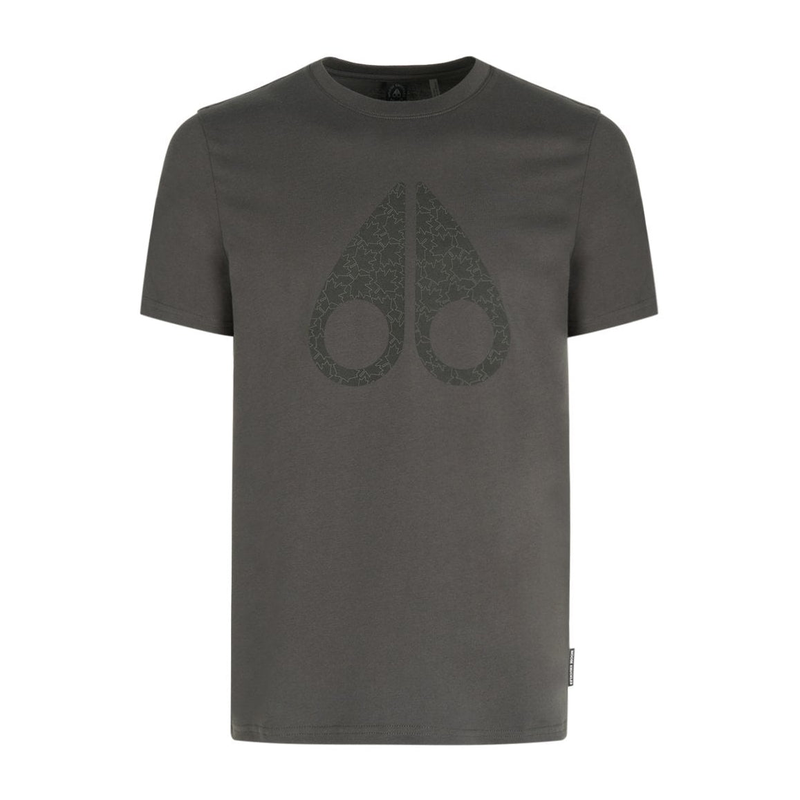 Moose Knuckles Chamblee Leaf T-Shirt - 1542 Cement - Escape Menswear
