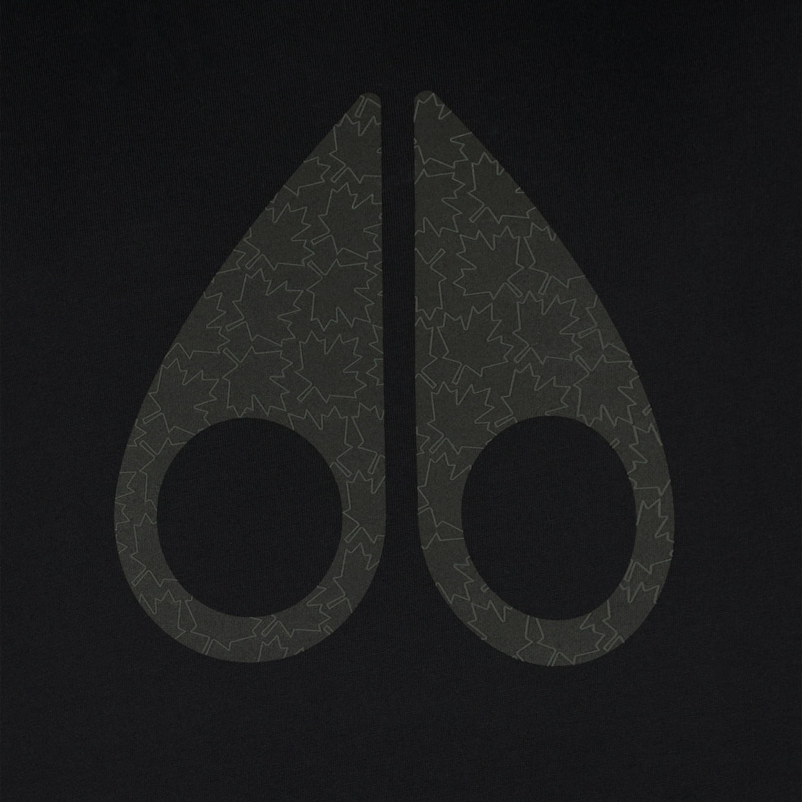 Moose Knuckles Chamblee Leaf T-Shirt - 292 Black - Escape Menswear