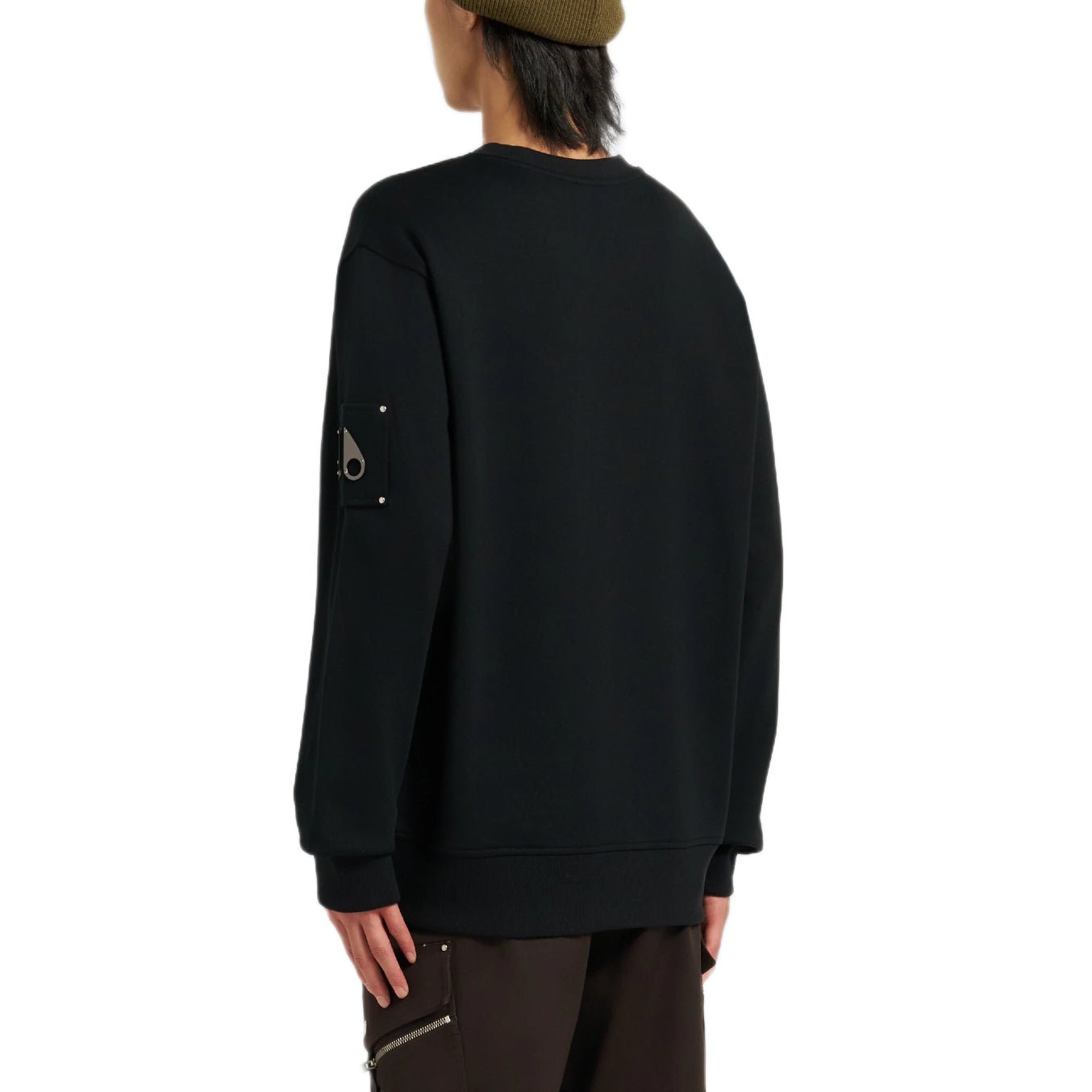 Moose Knuckles Hartsfield Crewneck Sweatshirt - 292 Black - Escape Menswear