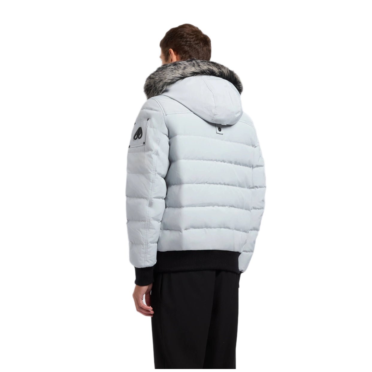 Moose Knuckles Onyx Scotchtown Shearling Bomber Jacket - 1621 Grey Birch/Ice - Escape Menswear