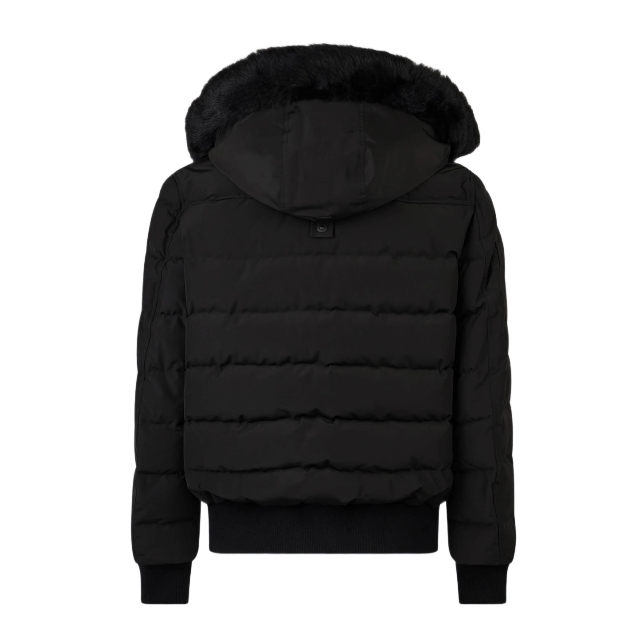 Moose Knuckles Onyx Scotchtown Shearling Bomber Jacket - 305 Black/Black - Escape Menswear