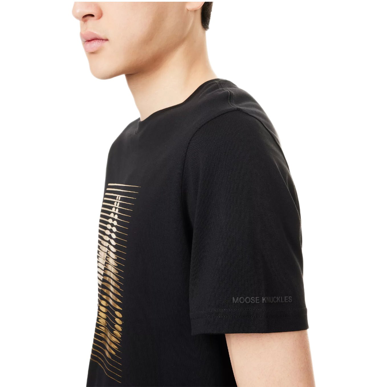 Moose Knuckles Raydaze Graphic Print T-Shirt - 292 Black - Escape Menswear