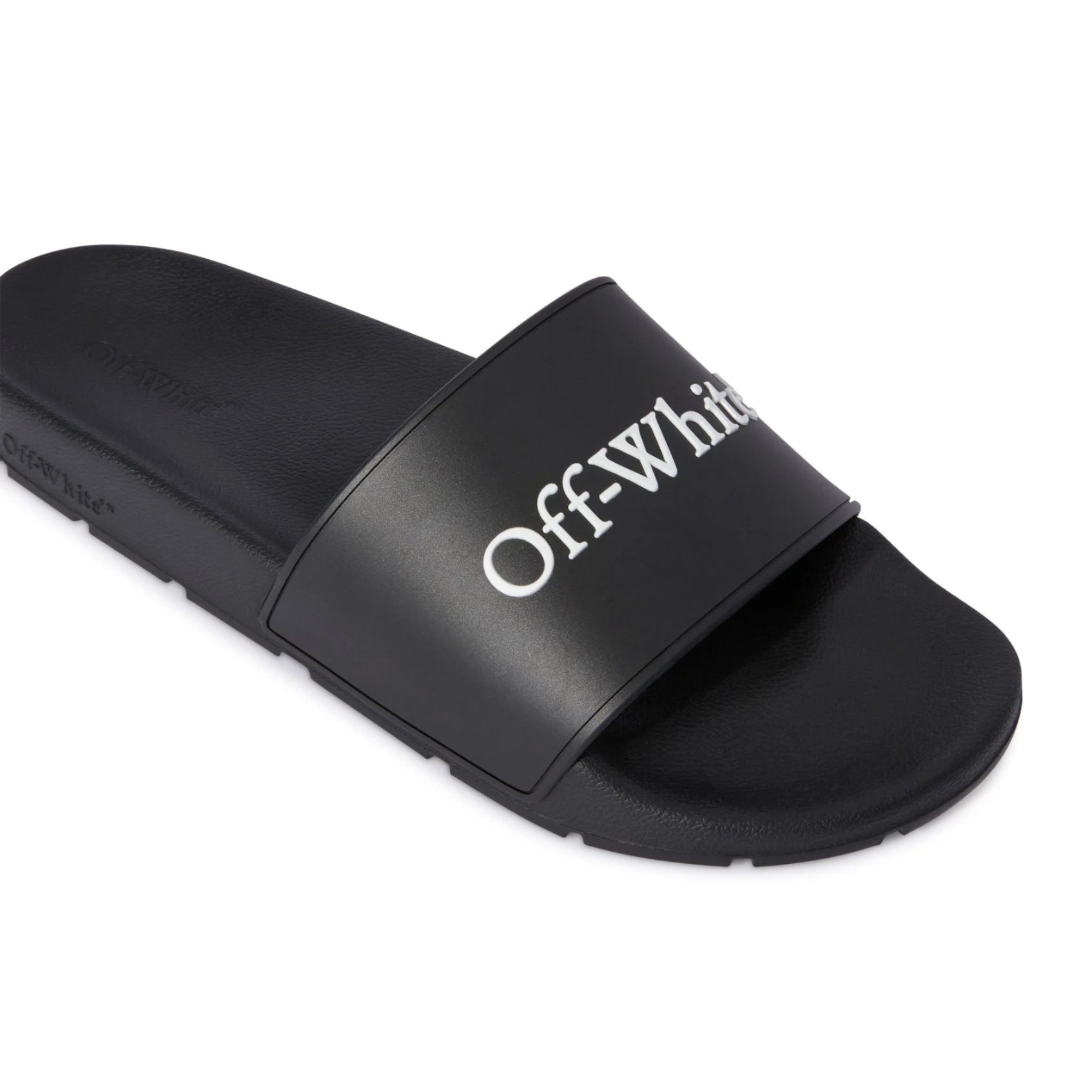 Off - White Bookish Sliders - Black/White - Escape Menswear