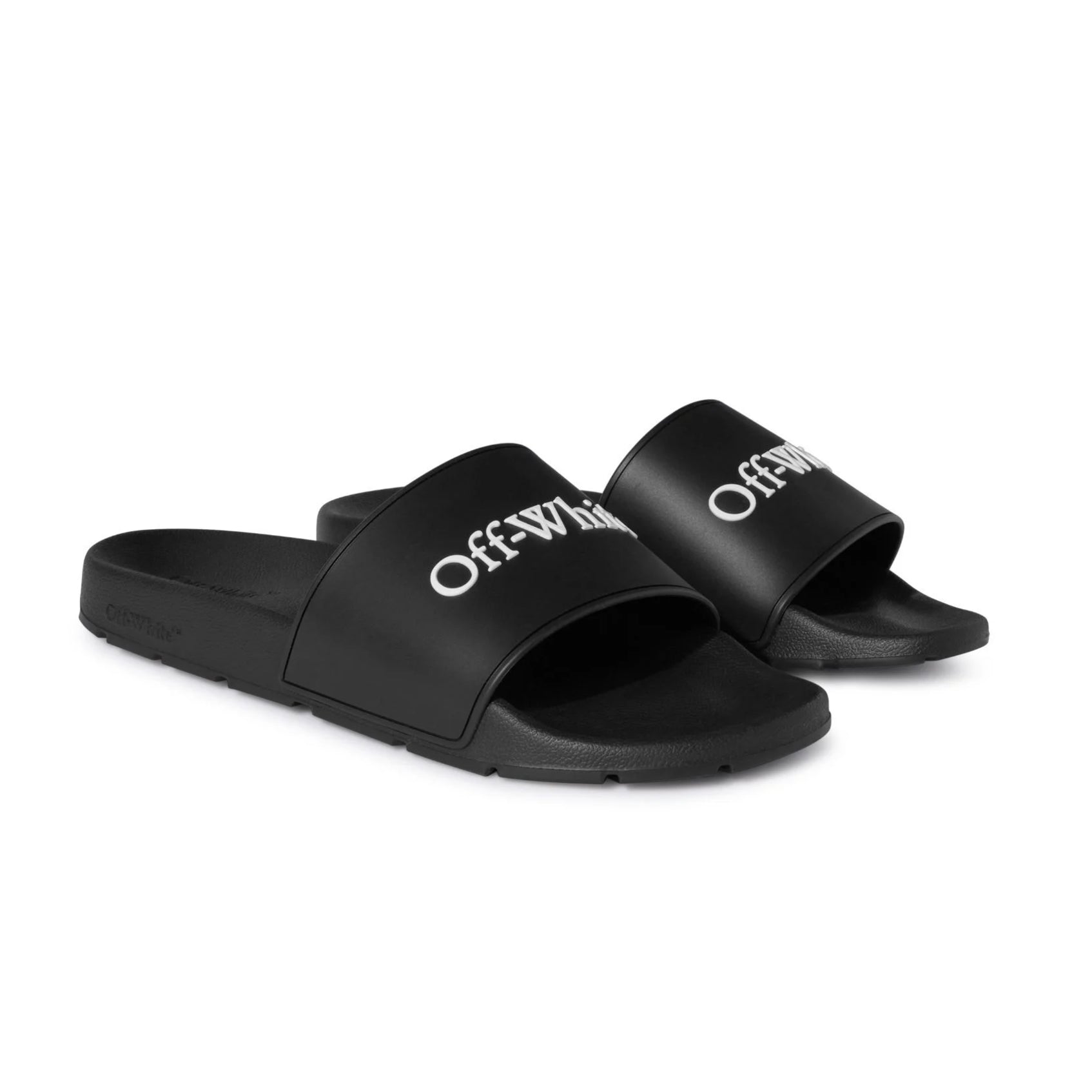 Off - White Bookish Sliders - Black/White - Escape Menswear