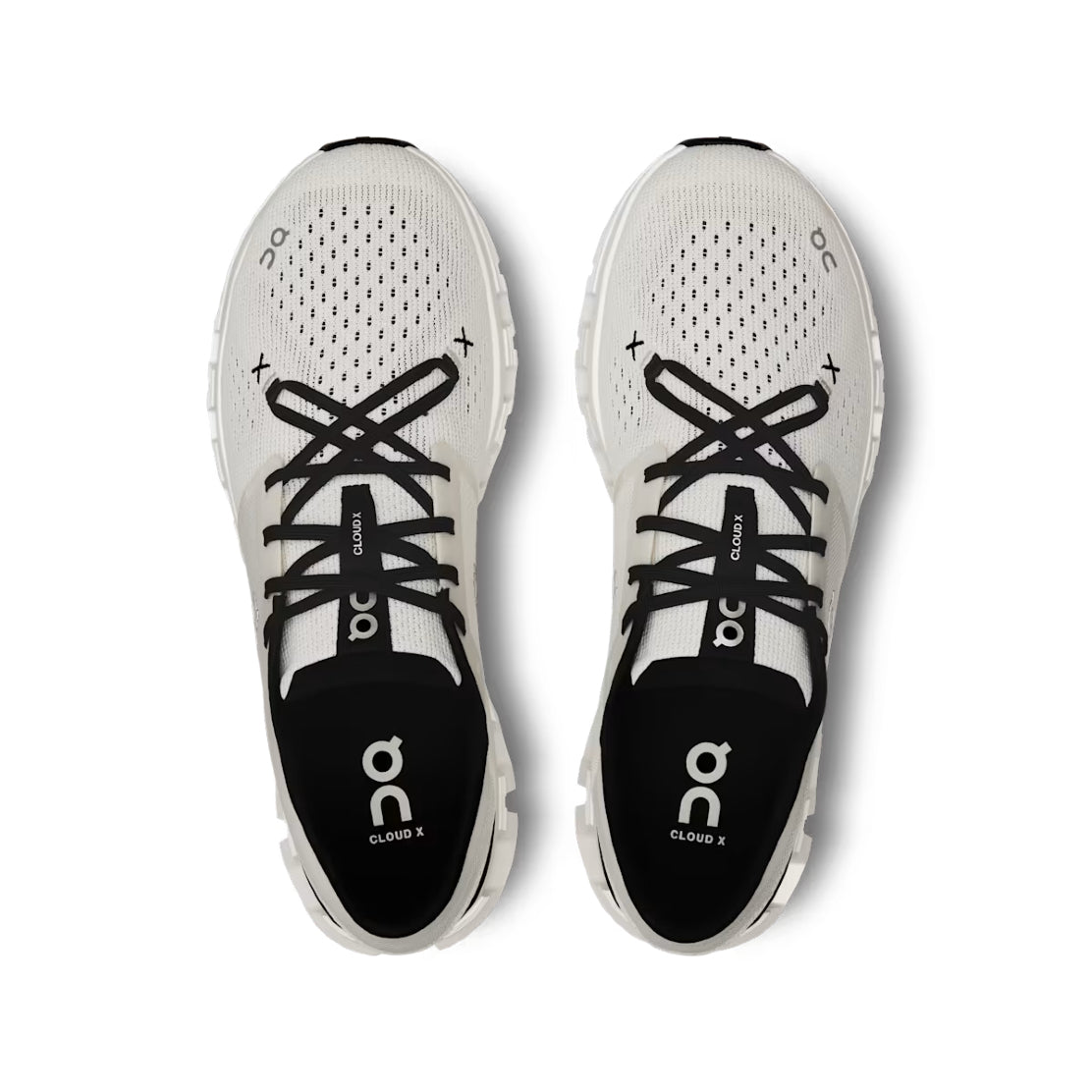 On Running Cloud X4 Trainers - Ivory/Black - Escape Menswear