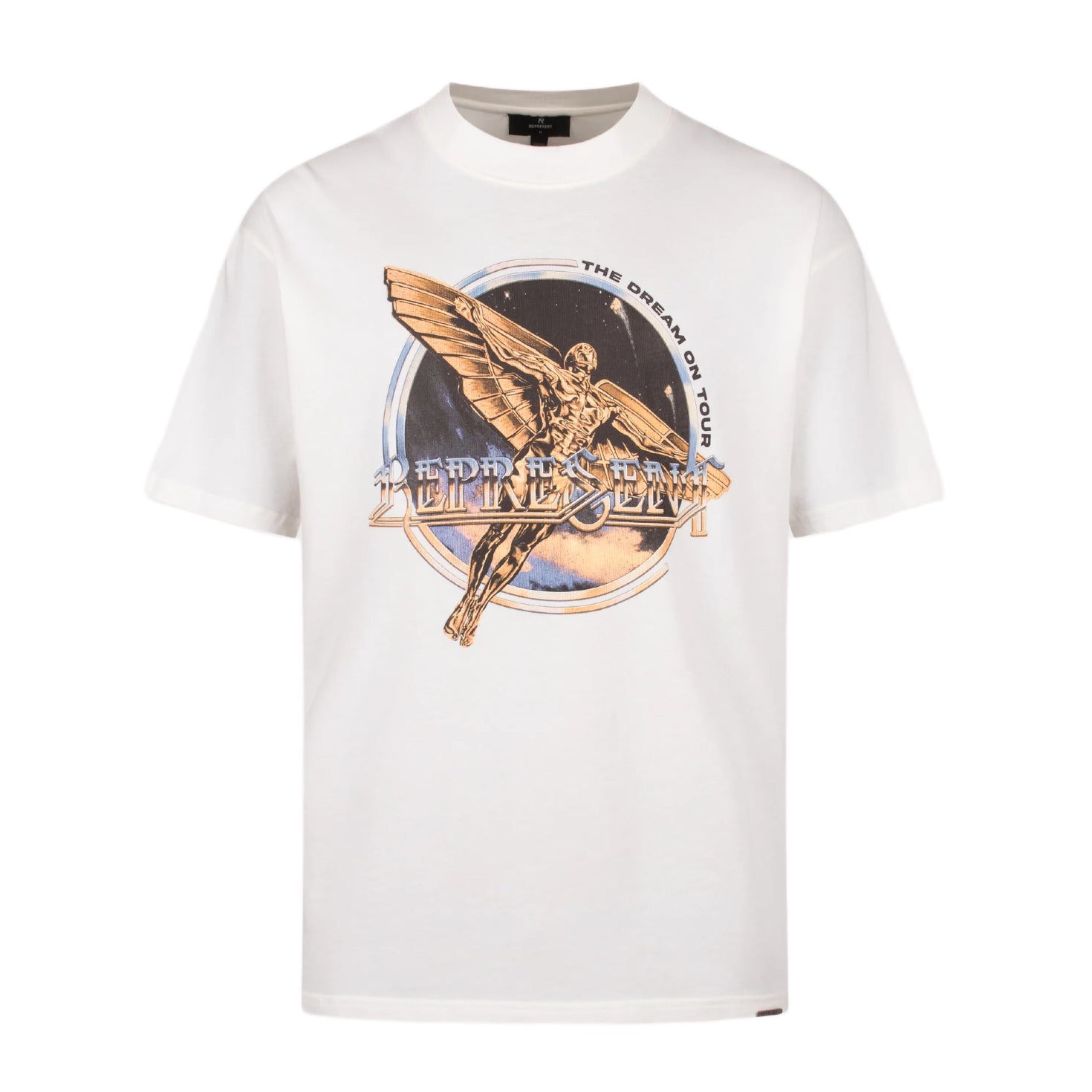 Represent Golden Tour T-Shirt - 72 Flat White - Escape Menswear