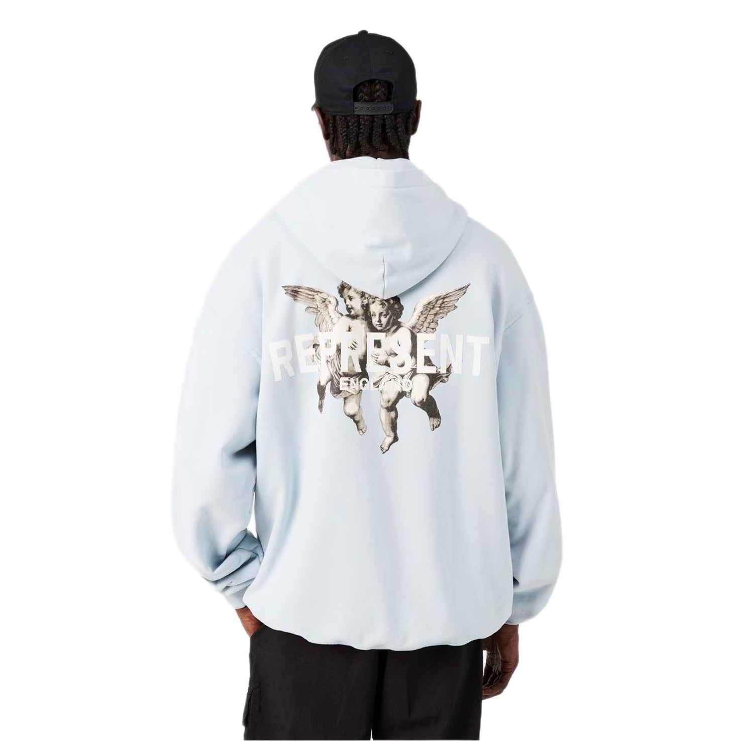 Represent Legacy Cherubs Hoodie - 08 Cloud - Escape Menswear