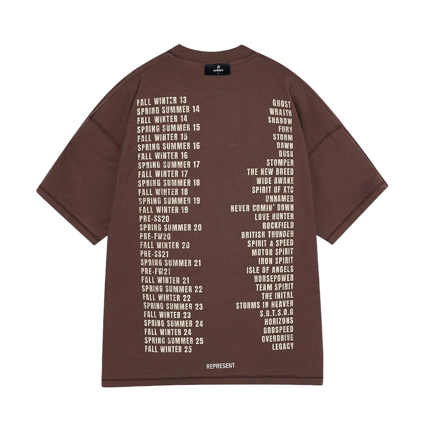 Represent Living Legacy Reversible T-Shirt - 17 Nero - Escape Menswear