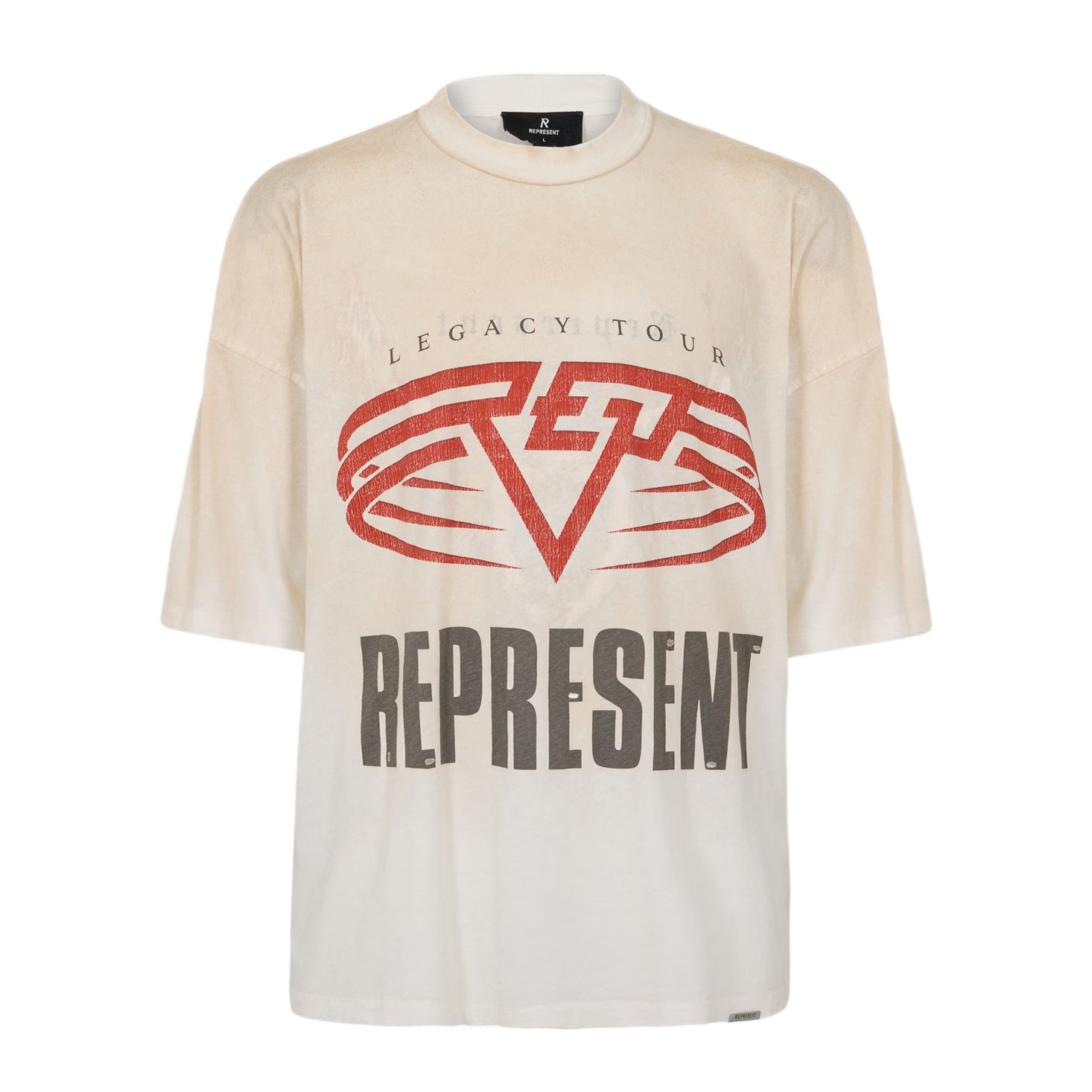 Represent Living Legacy Reversible T-Shirt - 30 Washed Ecru - Escape Menswear