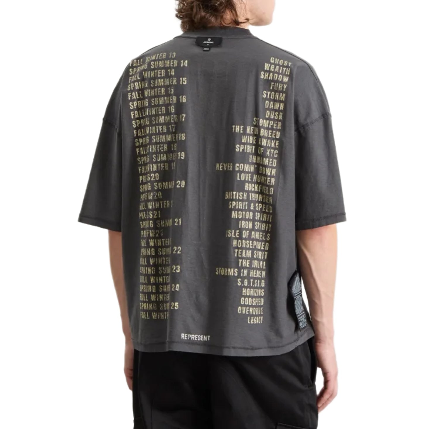 Represent Living Legacy Reversible T-Shirt - 46 Sun Fade Grey - Escape Menswear