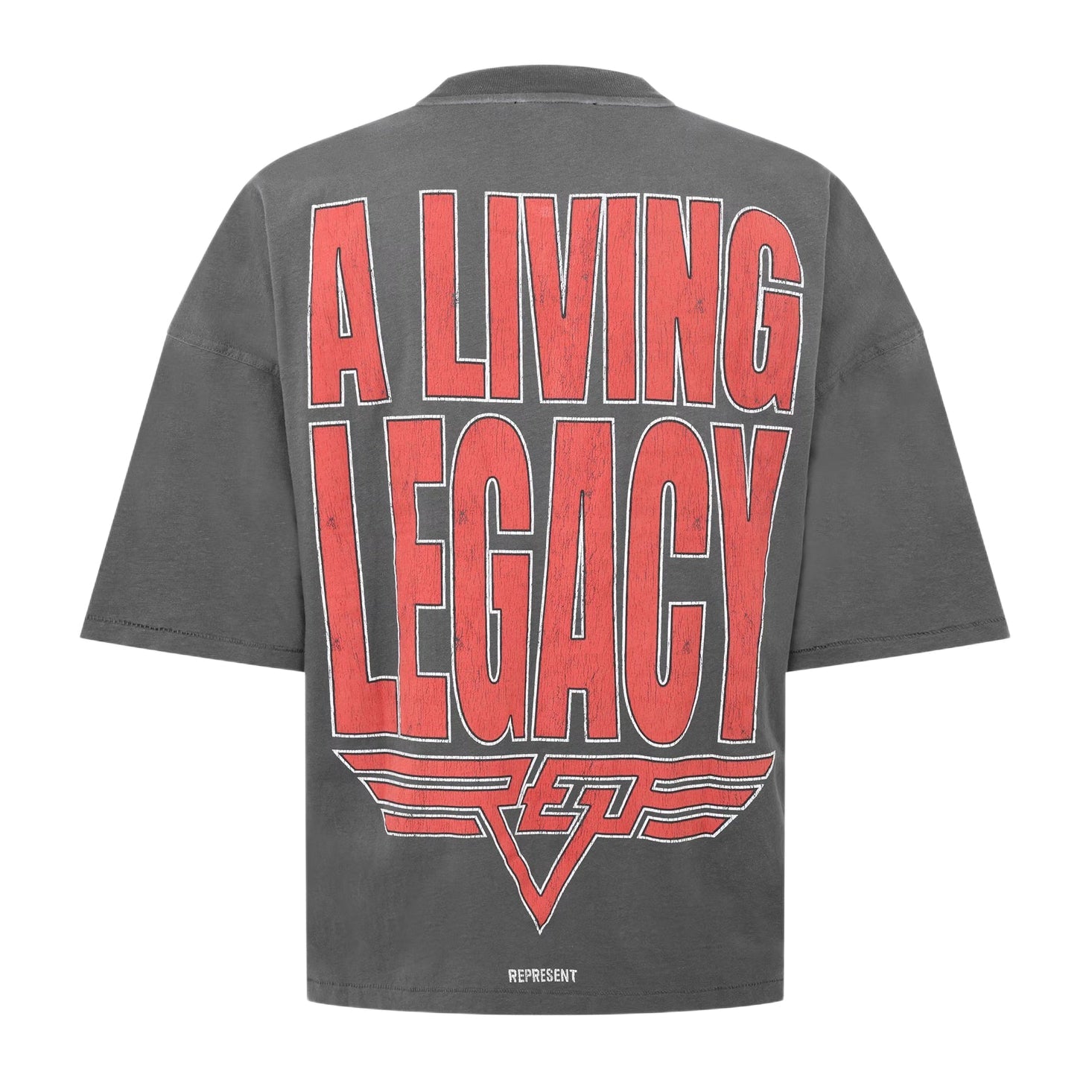 Represent Living Legacy Reversible T-Shirt - 46 Sun Fade Grey - Escape Menswear