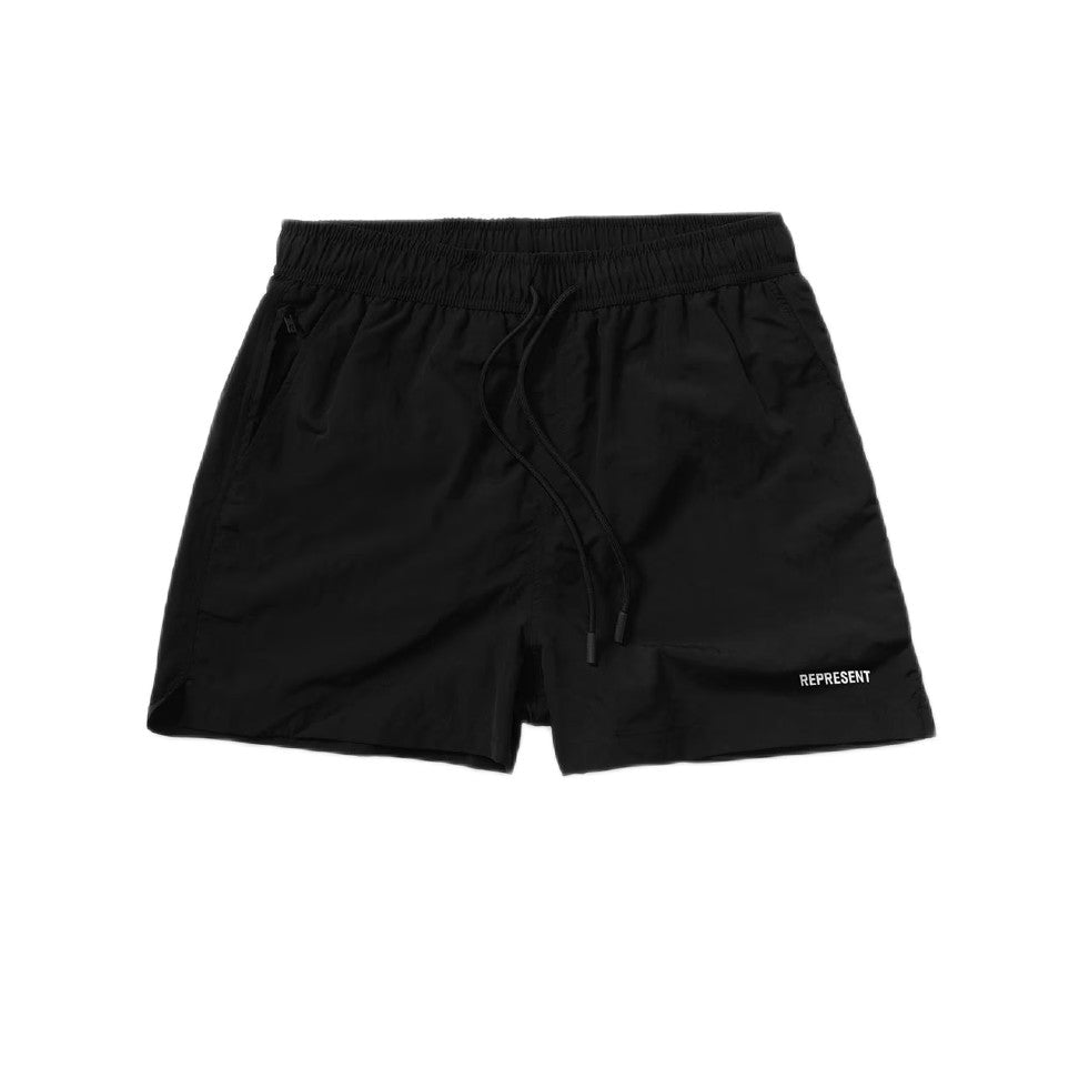 Represent Nylon Swimshort - 01 Jet Black - Escape Menswear