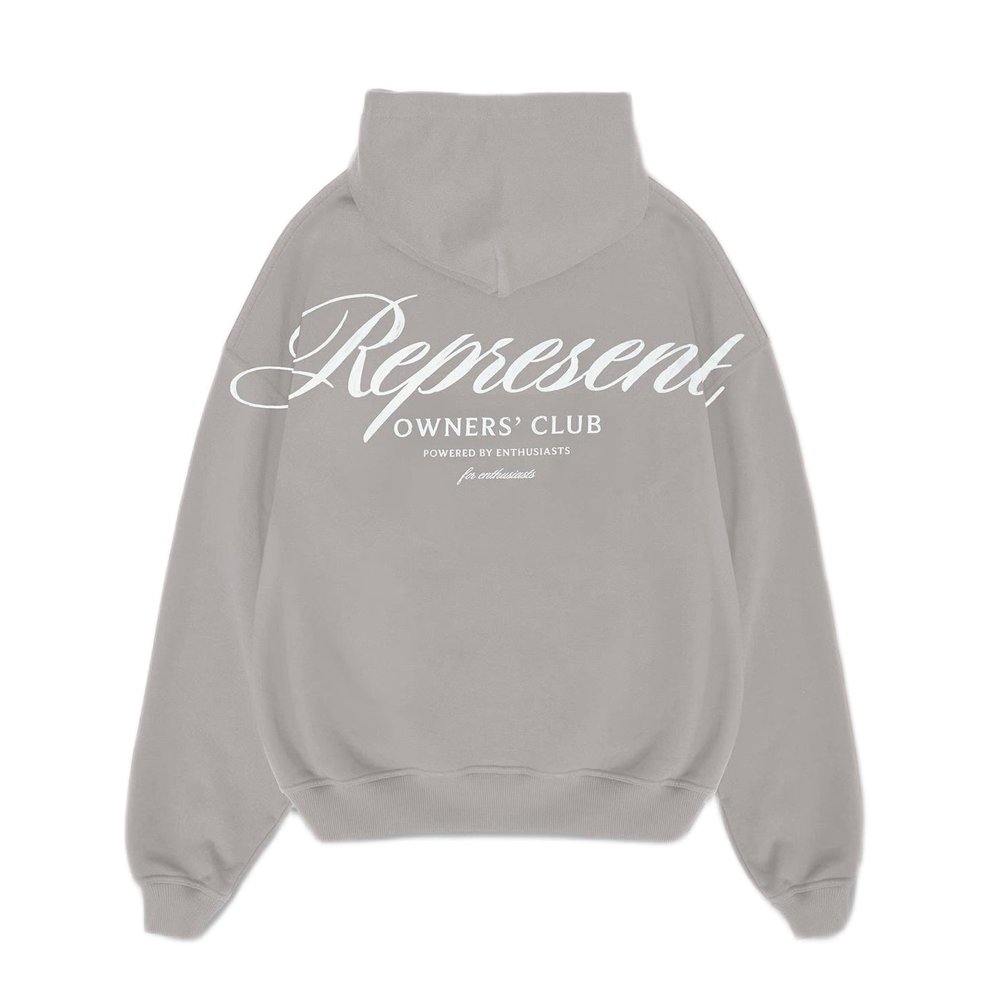 Represent Owners Club Script Hoodie - 046 Slate - Escape Menswear