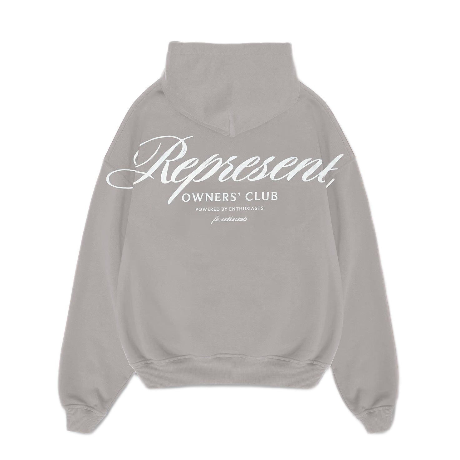 Represent Owners Club Script Hoodie - 046 Slate - Escape Menswear
