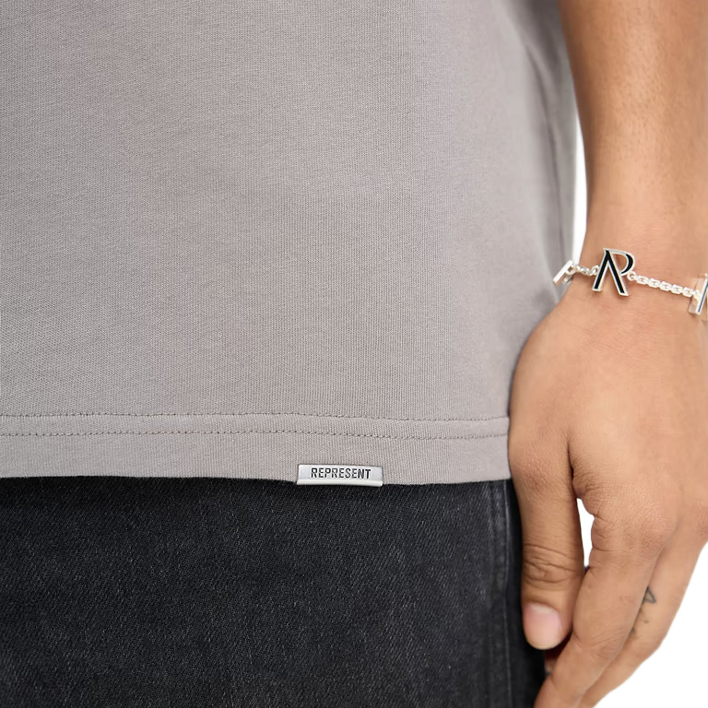 Represent Owners Club Script T-Shirt - 046 Slate - Escape Menswear