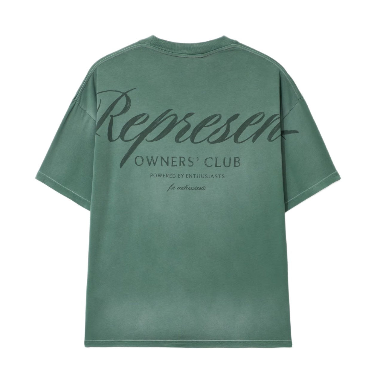 Represent Owners Club Script T-Shirt - 39 Vintage Green - Escape Menswear