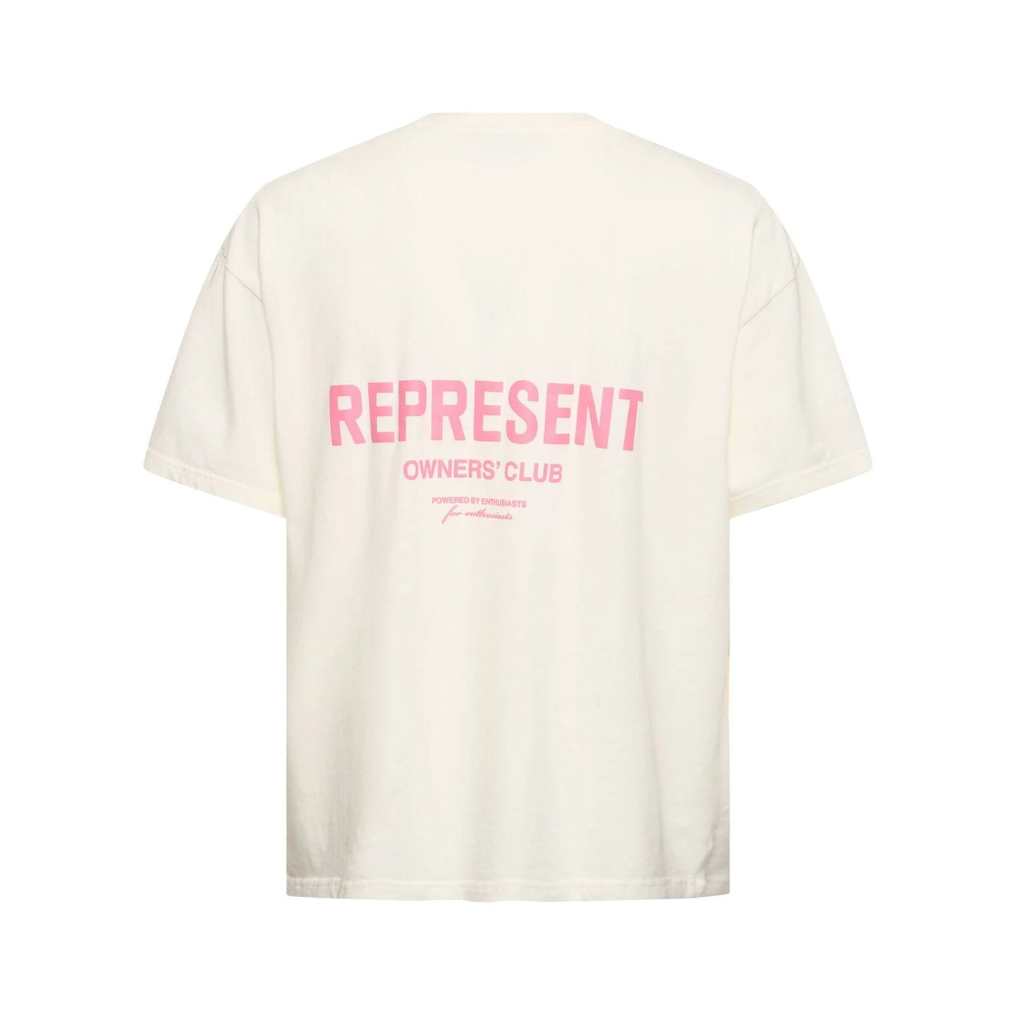 Represent Owners Club T-Shirt - 417 White & Bubble Pink - Escape Menswear