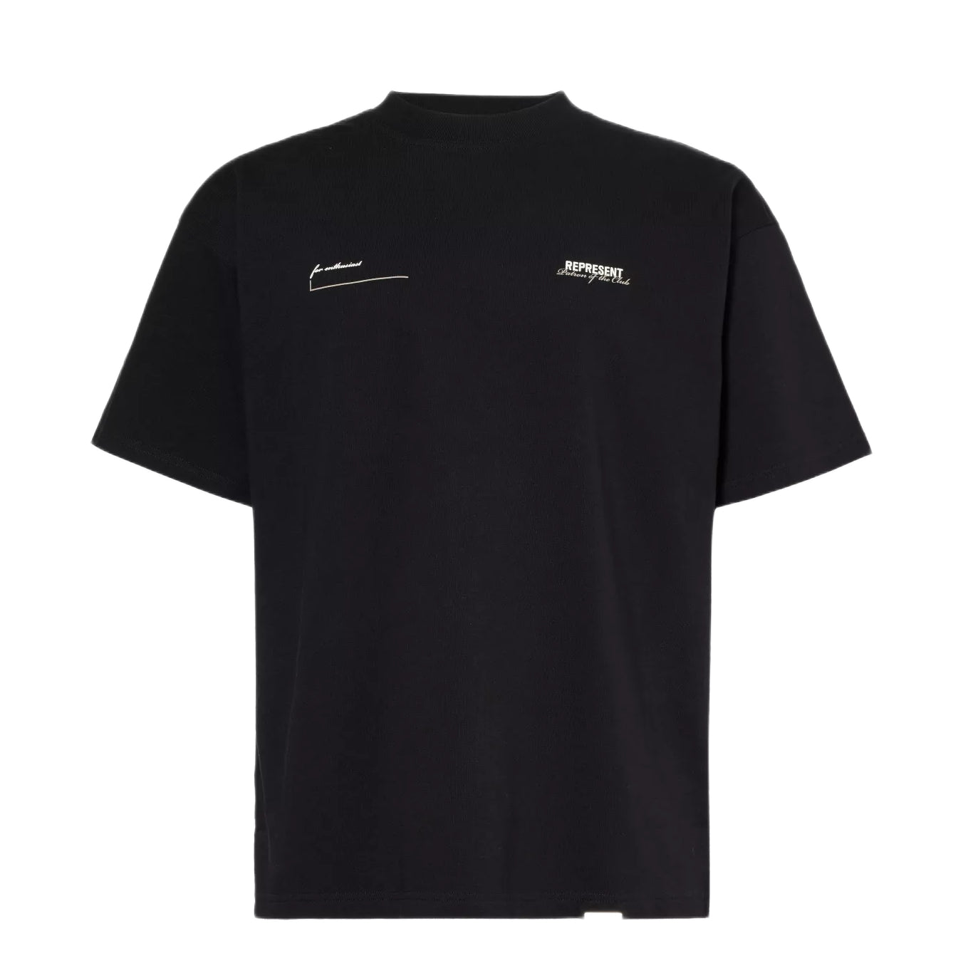 Represent Patron of The Club T-Shirt - 001 Black - Escape Menswear