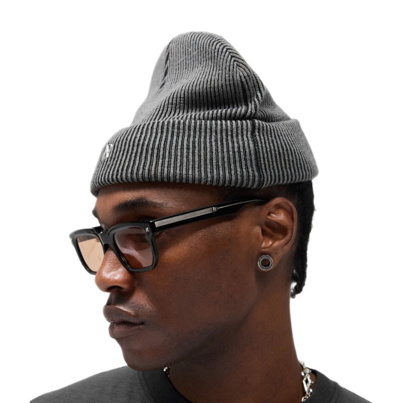 Represent Rib Knit Beanie - 47 Vintage Grey - Escape Menswear
