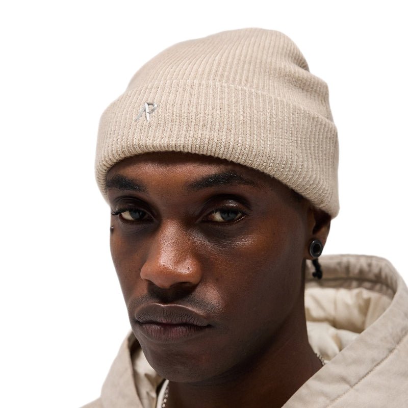 Represent Rib Knit Beanie - 54 Dark Taupe - Escape Menswear