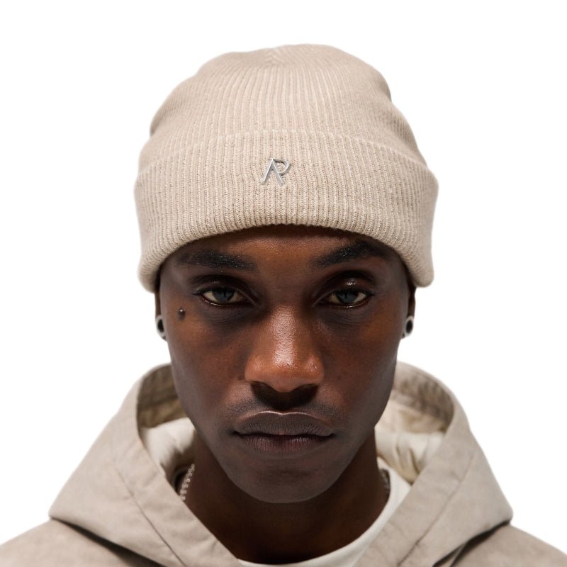Represent Rib Knit Beanie - 54 Dark Taupe - Escape Menswear