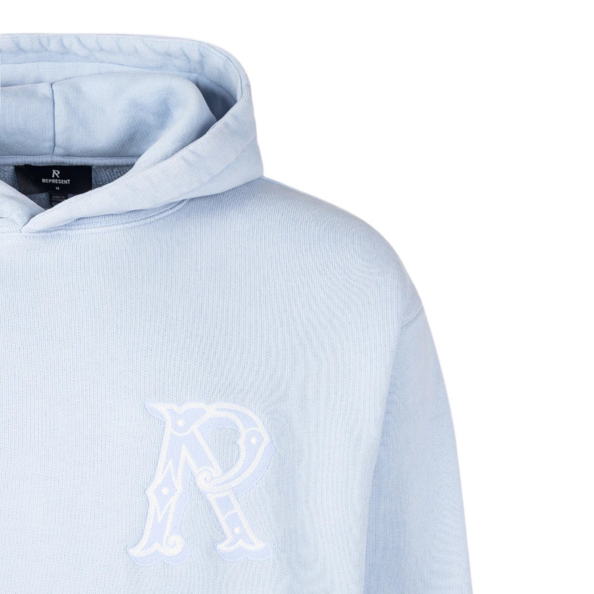 Represent Western Initial Hoodie - 08 Mountain Bluebird - Escape Menswear