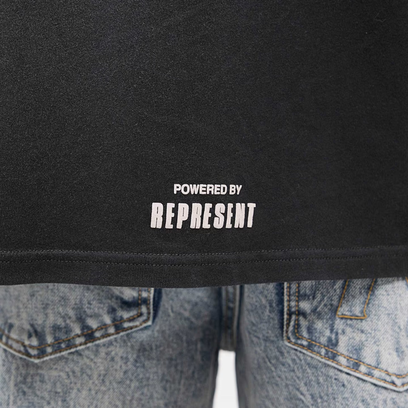 Represent World Championship T-Shirt - 04 Stained Black - Escape Menswear