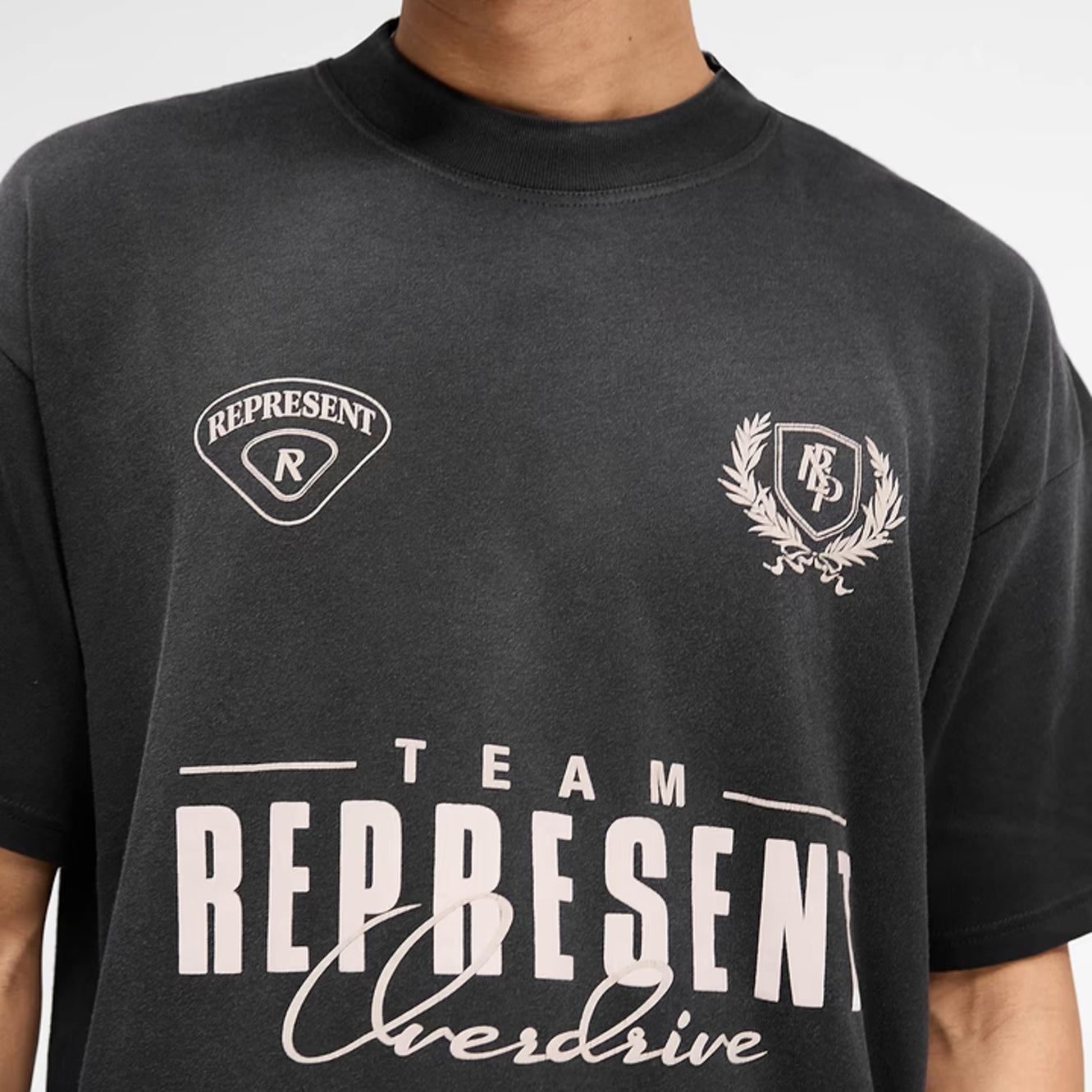 Represent World Championship T-Shirt - 04 Stained Black - Escape Menswear