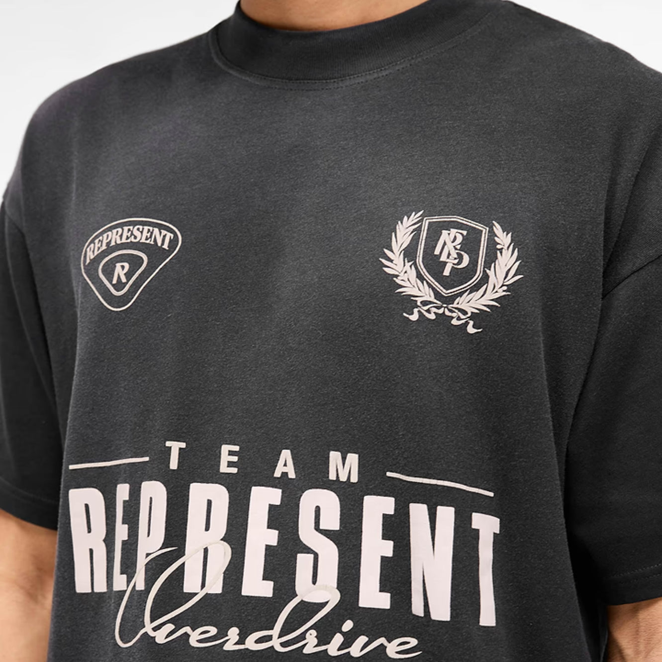 Represent World Championship T-Shirt - 04 Stained Black - Escape Menswear