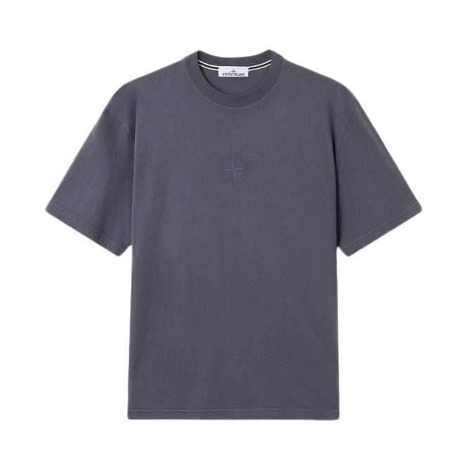 Stone Island Camo Compass Print T-Shirt - 02D Blue Grey - Escape Menswear