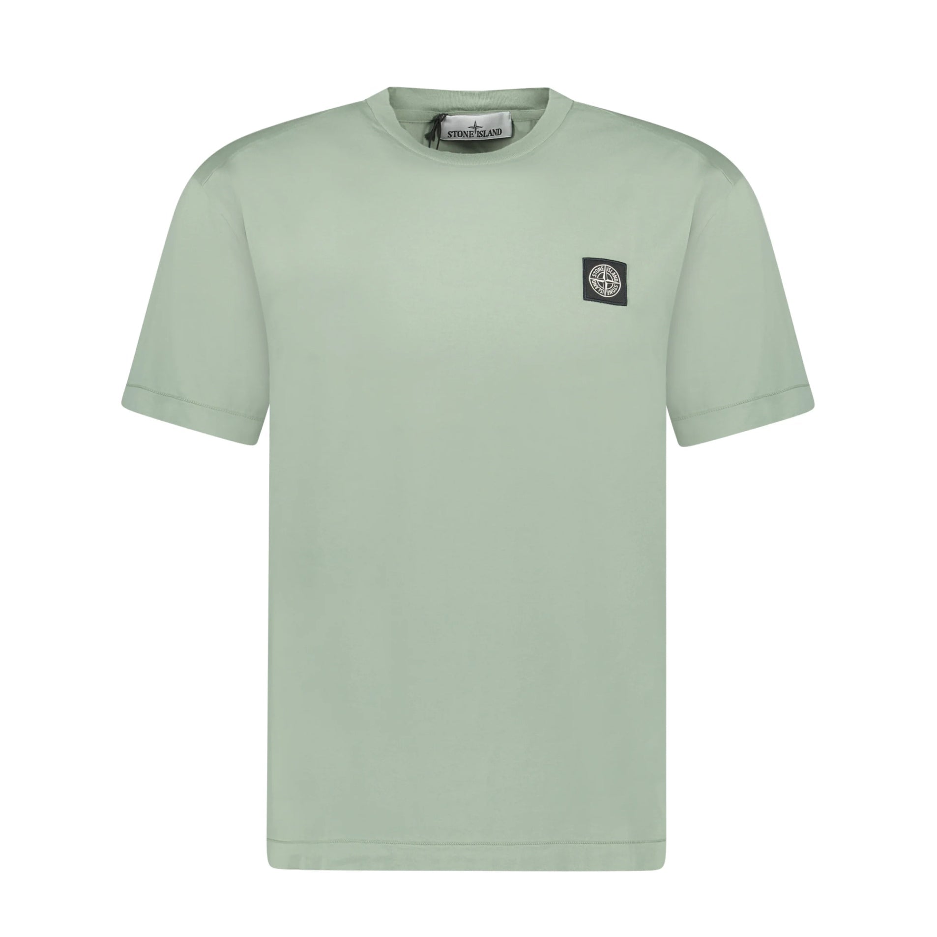Stone Island Compass Logo Patch T-Shirt - V0055 Sage Green - Escape Menswear
