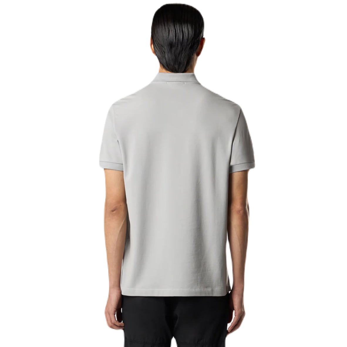 Stone Island Compass Patch Polo Shirt - V0061 Pearl Grey - Escape Menswear