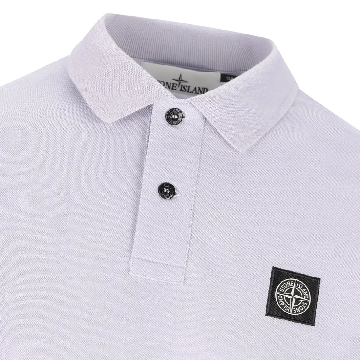 Stone Island Compass Patch Polo Shirt - V0088 Lilac - Escape Menswear