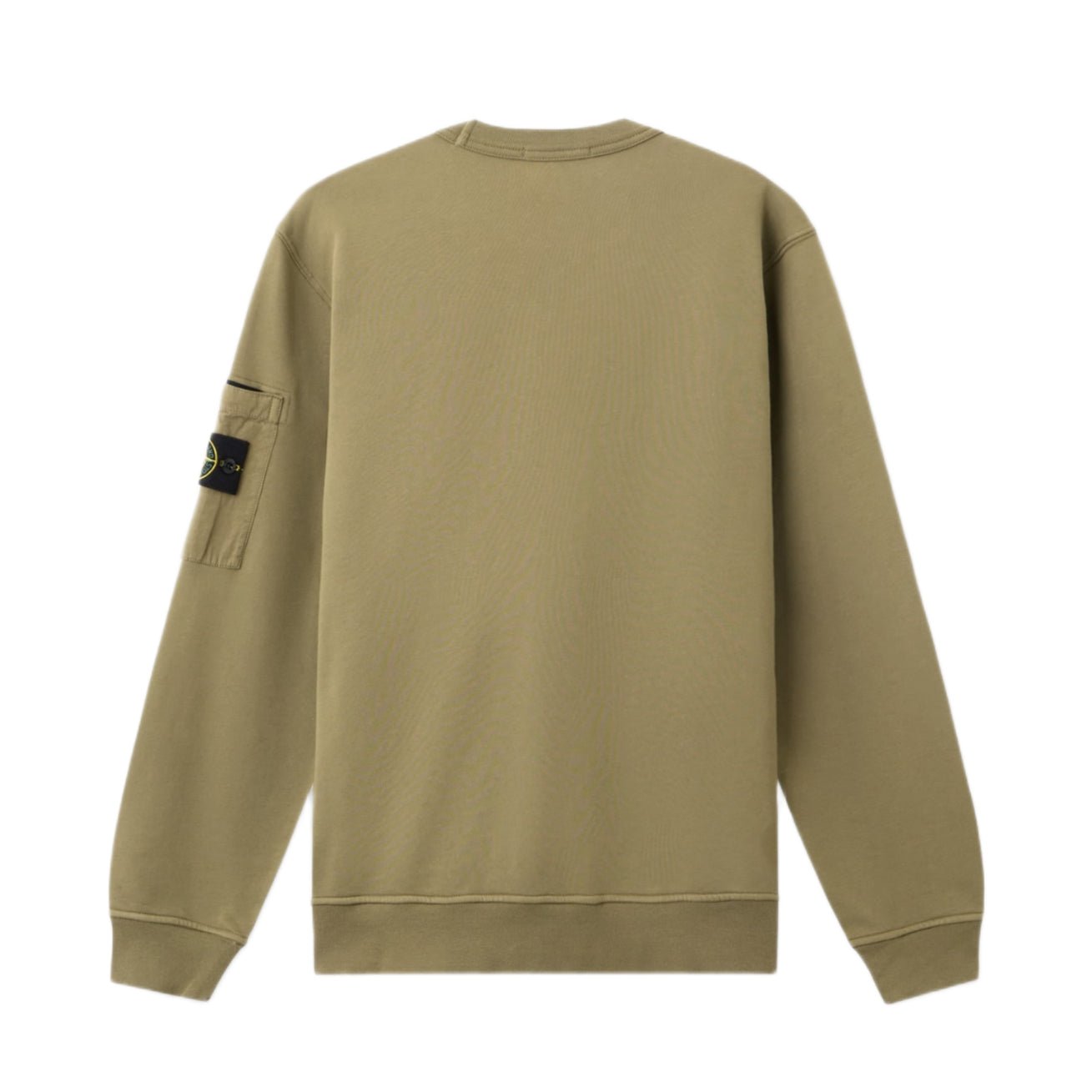 Stone Island Cotton Fleece Pocket Sweatshirt - 05G Military Green - Escape Menswear
