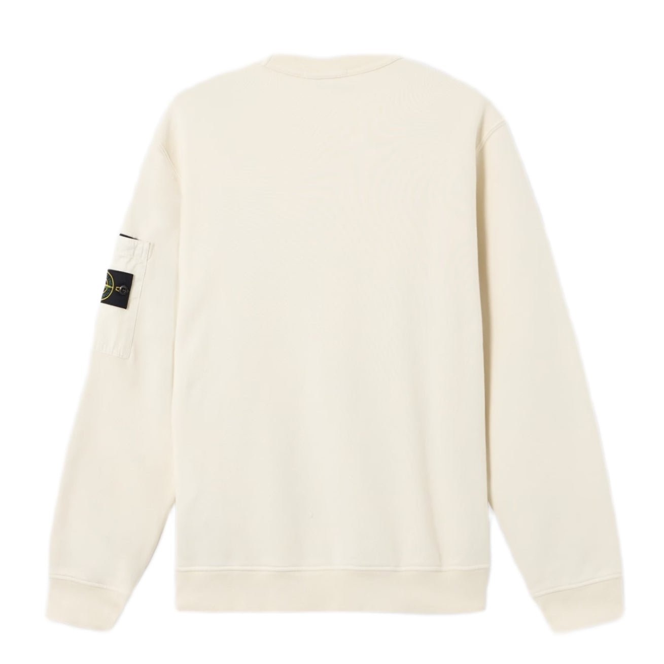 Stone Island Cotton Fleece Pocket Sweatshirt - 093 Ivory - Escape Menswear