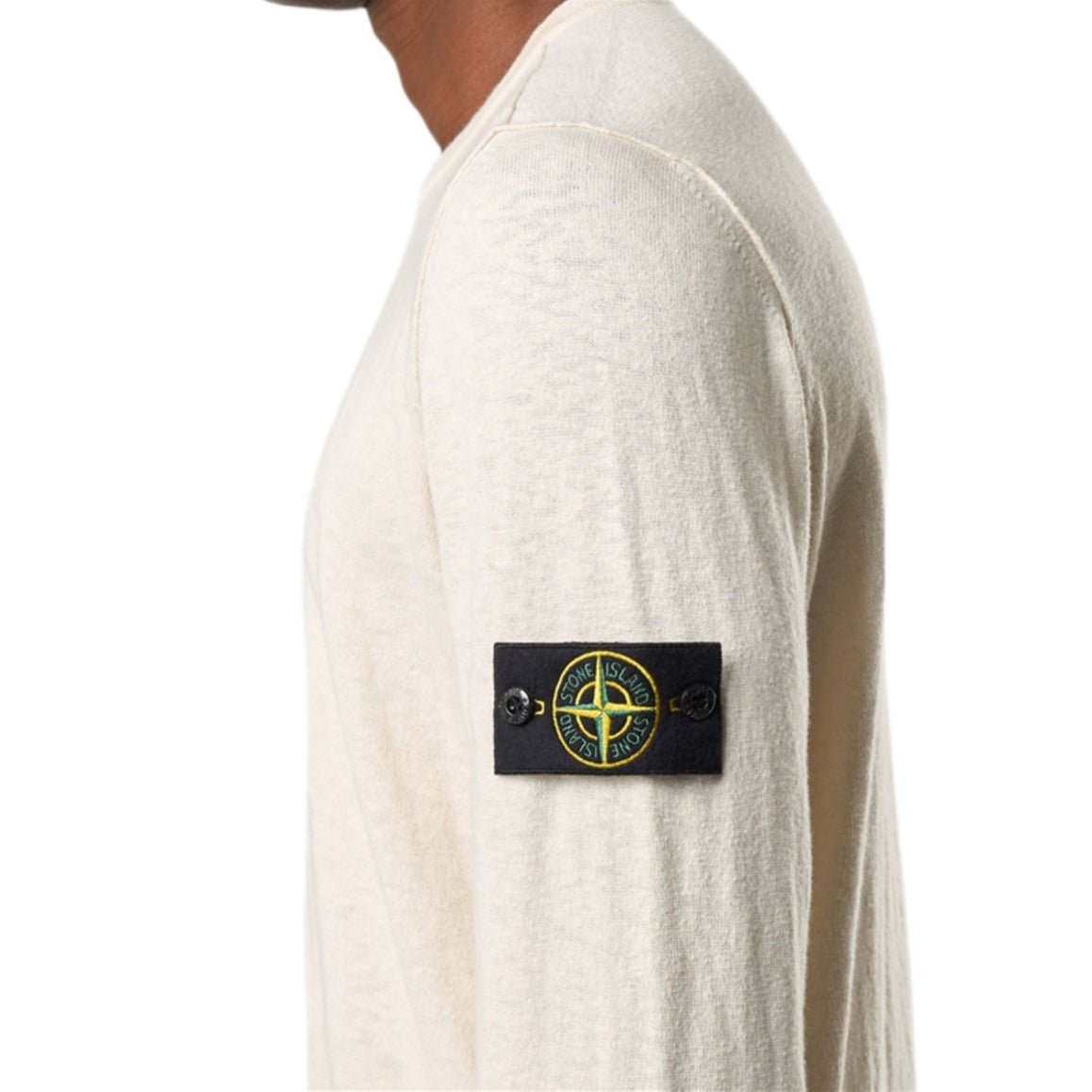 Stone Island Crewneck Knitwear Jumper - V0093 Ivory - Escape Menswear
