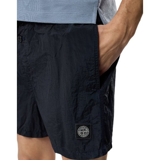 Stone Island Econyl® Nylon Swimshort - 020 Navy Blue - Escape Menswear