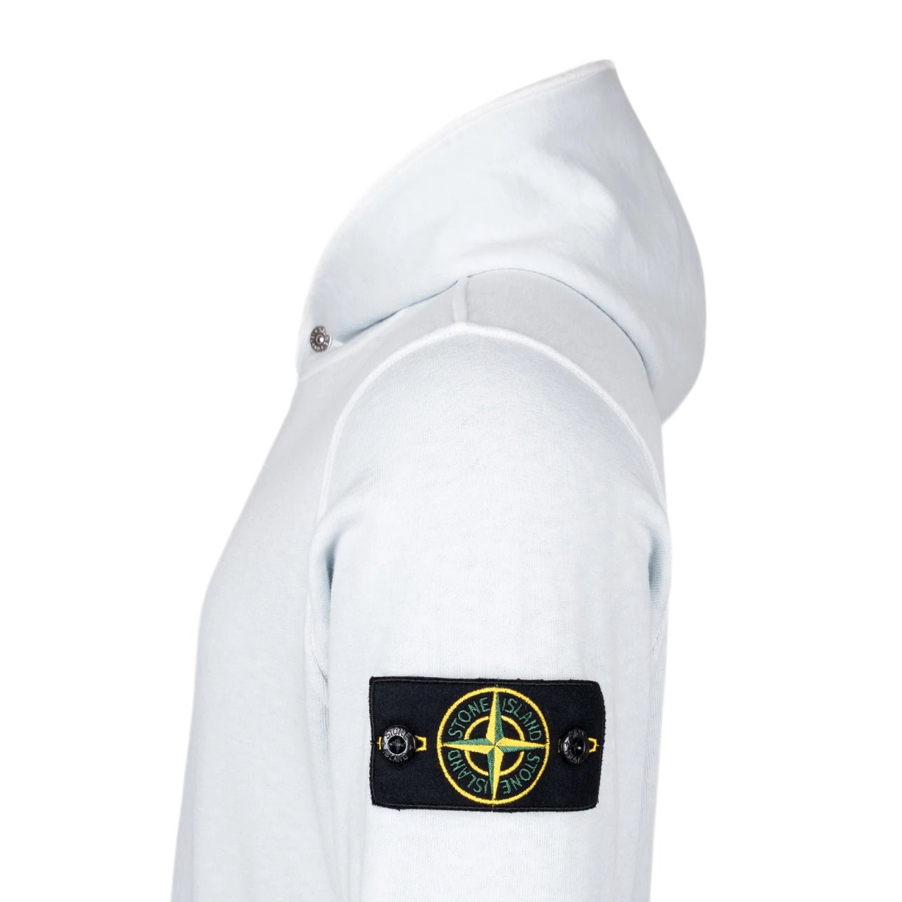 Stone Island Malfile Fleece Hoodie - V0141 Sky Blue - Escape Menswear