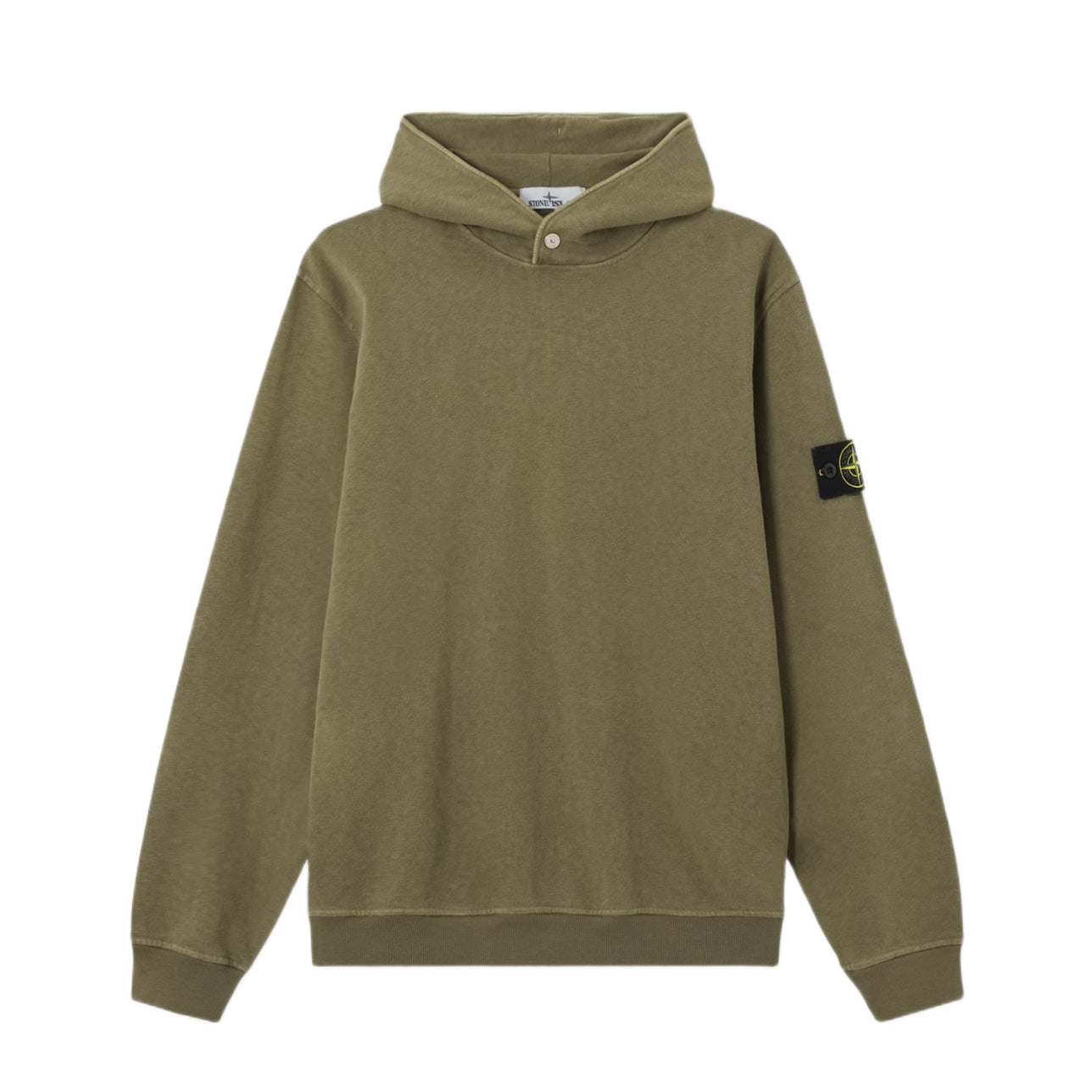 Stone Island Malfile Fleece Hoodie - V015G Military Green - Escape Menswear