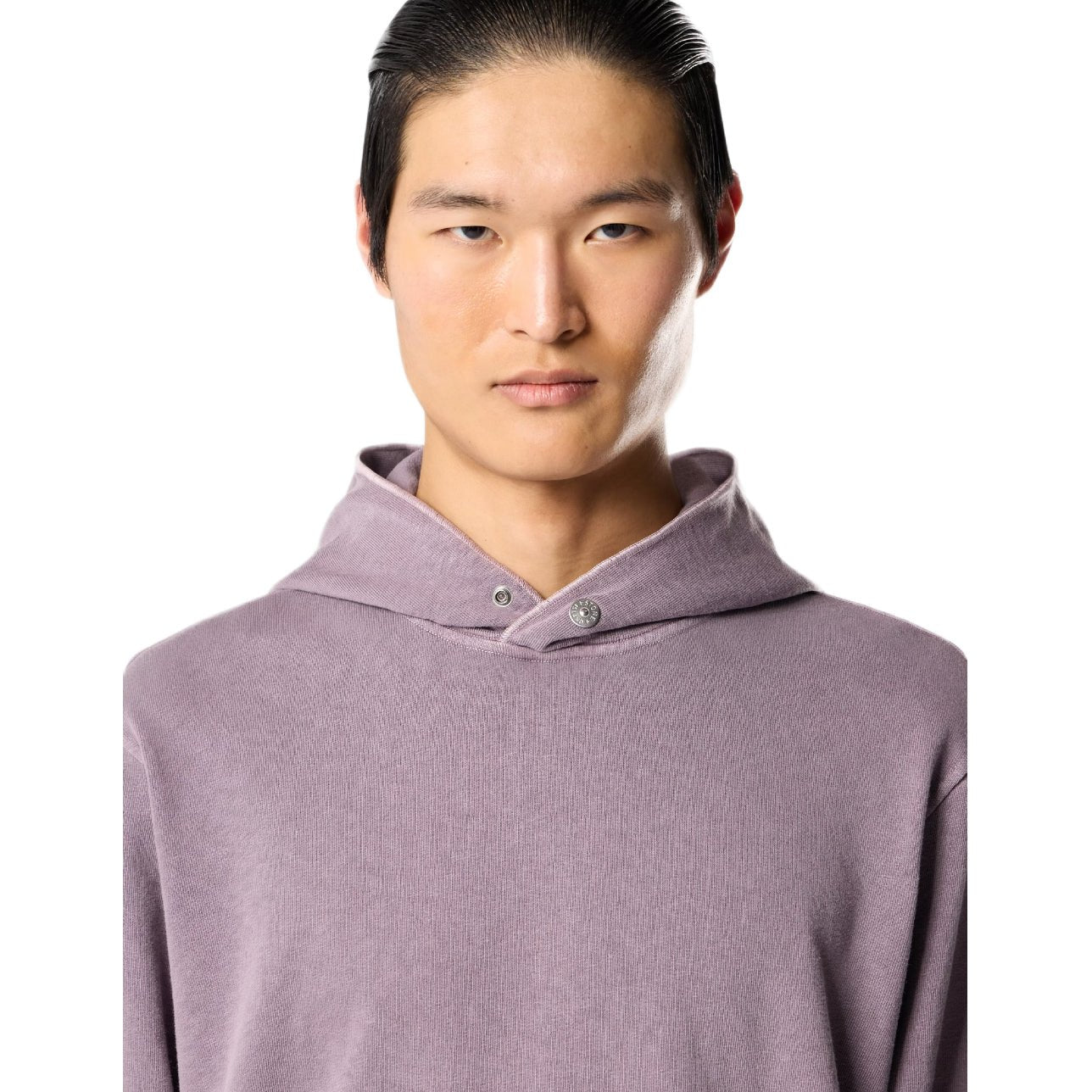Stone Island Malfile Fleece Hoodie - V018F Purple Grey - Escape Menswear