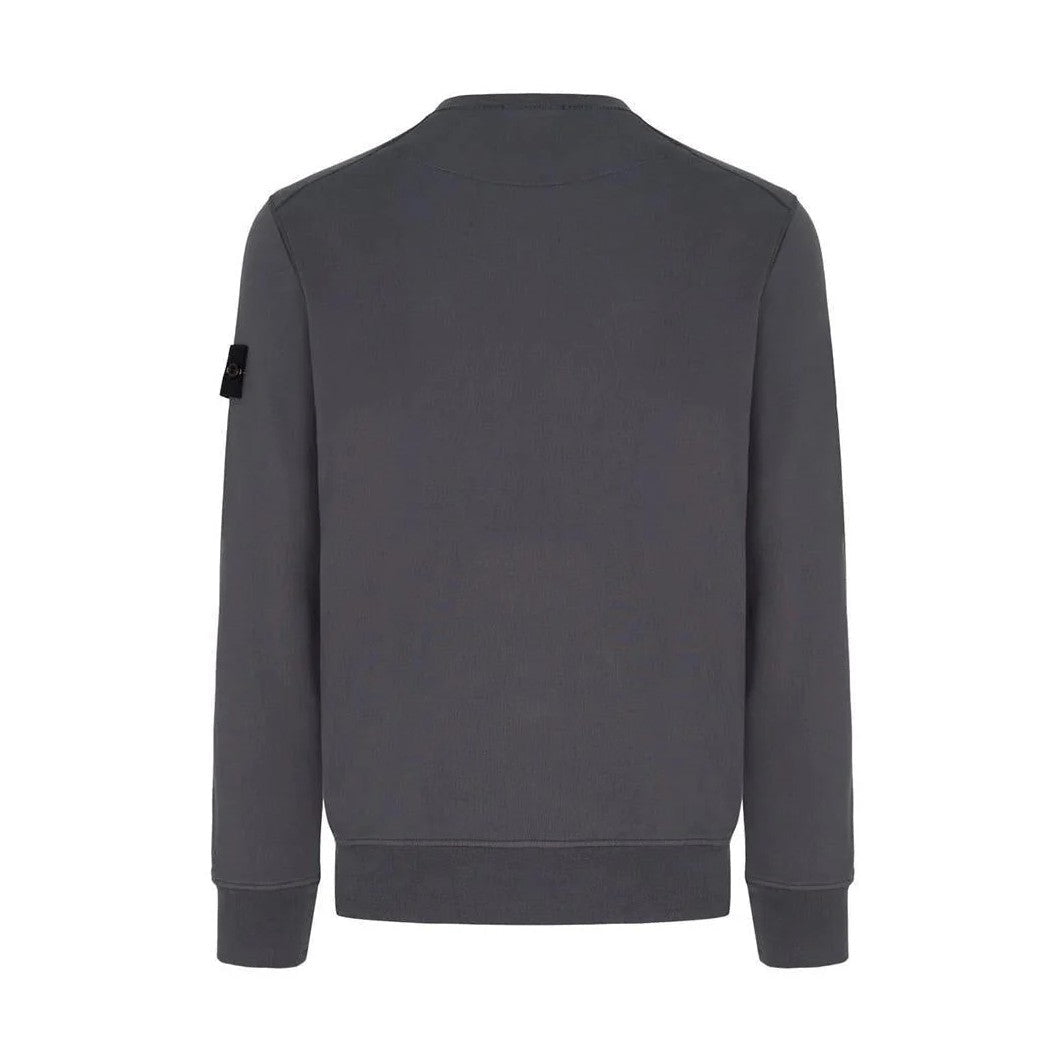Stone Island Raglan Sleeve Fleece Sweatshirt - 065 Charcoal Grey - Escape Menswear