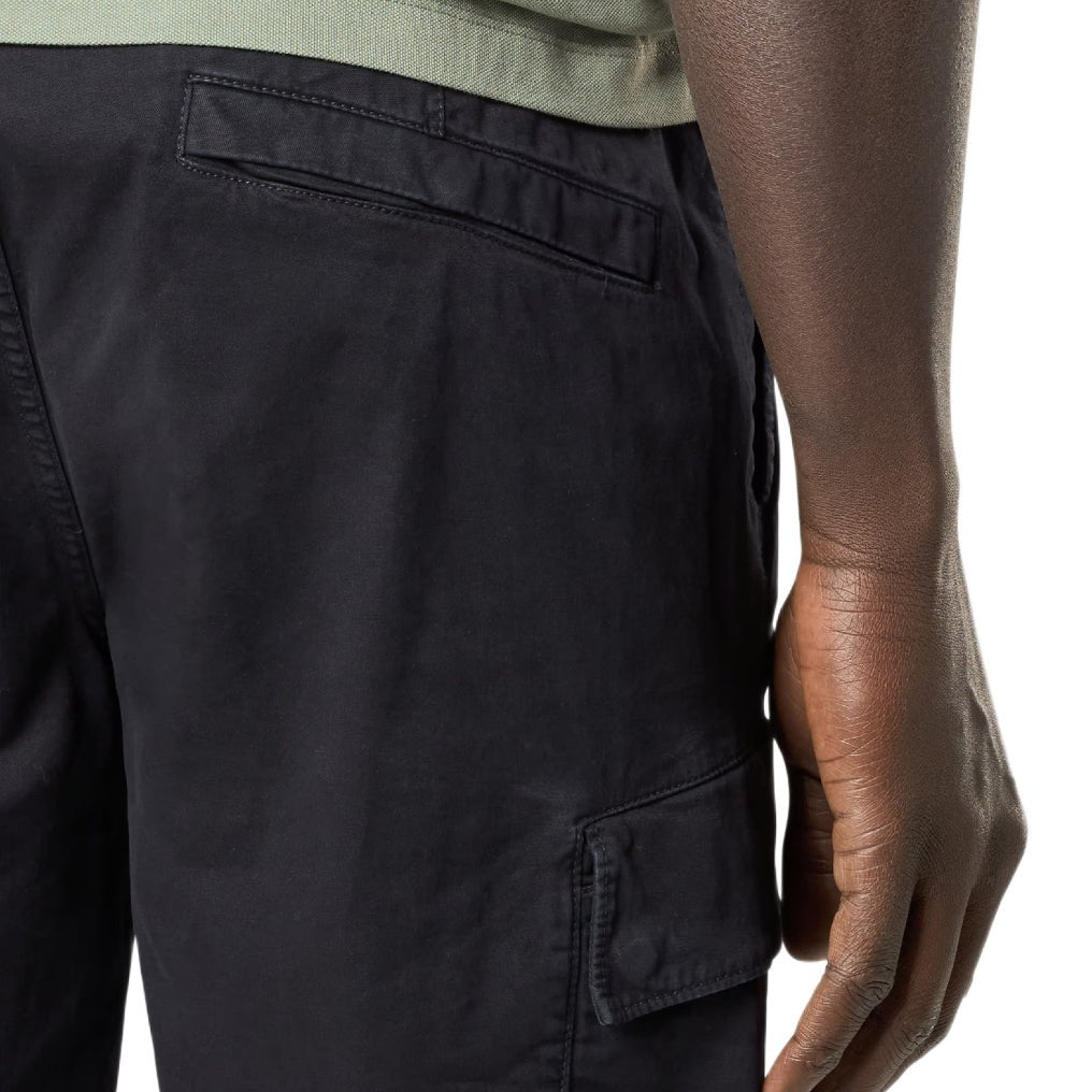 Stone Island Stretch Twill 'OLD' Effect Bermuda Shorts - V0120 Navy Blue - Escape Menswear