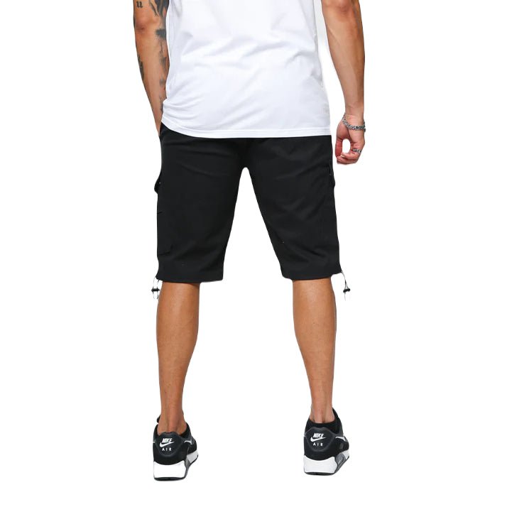 Valere Armando Cargo Shorts - Black - Escape Menswear